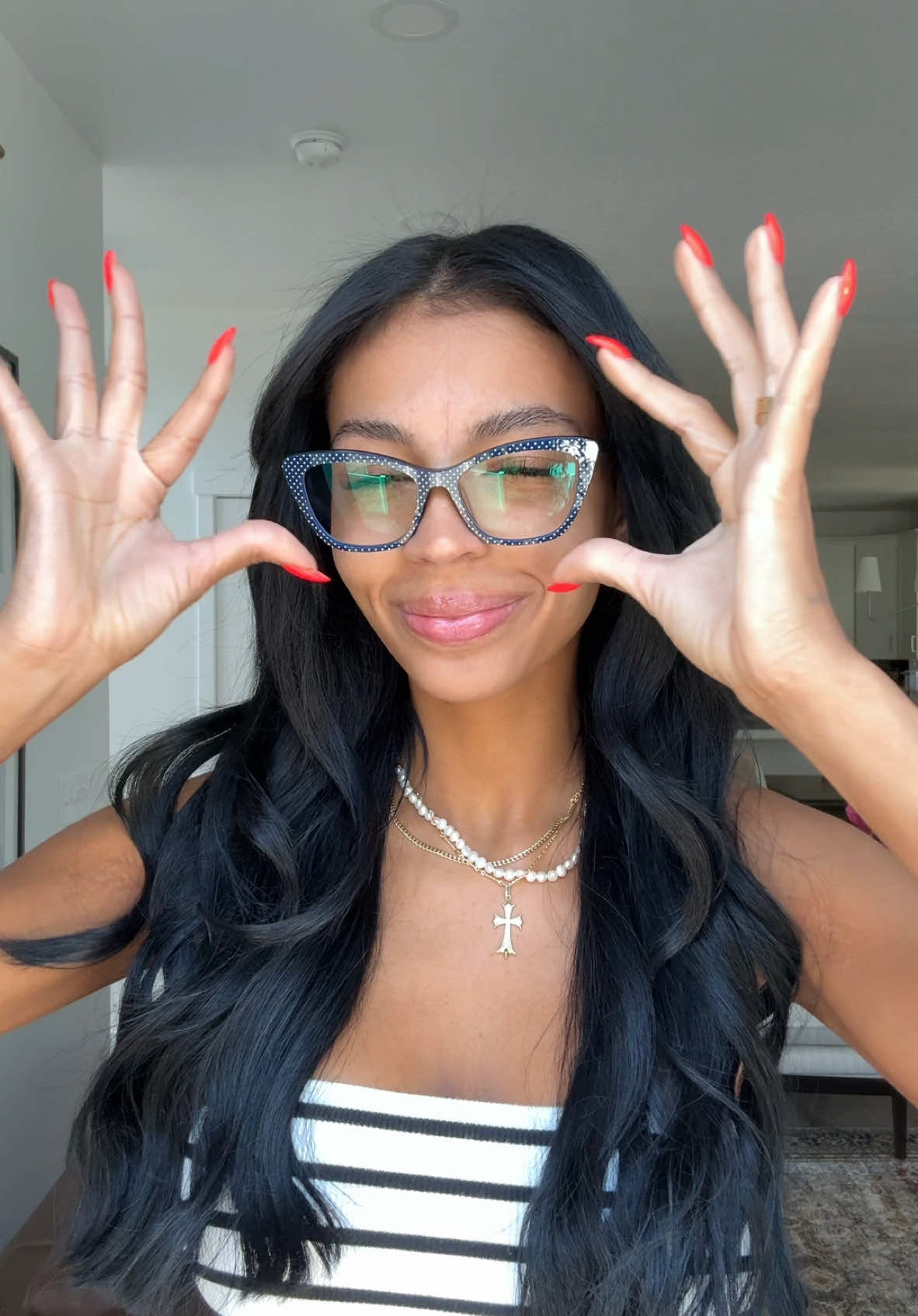 TikTok post by @laylaleannetaylor for paireyewear. Caption reads: @paireyewear The coolest way to change up your....
