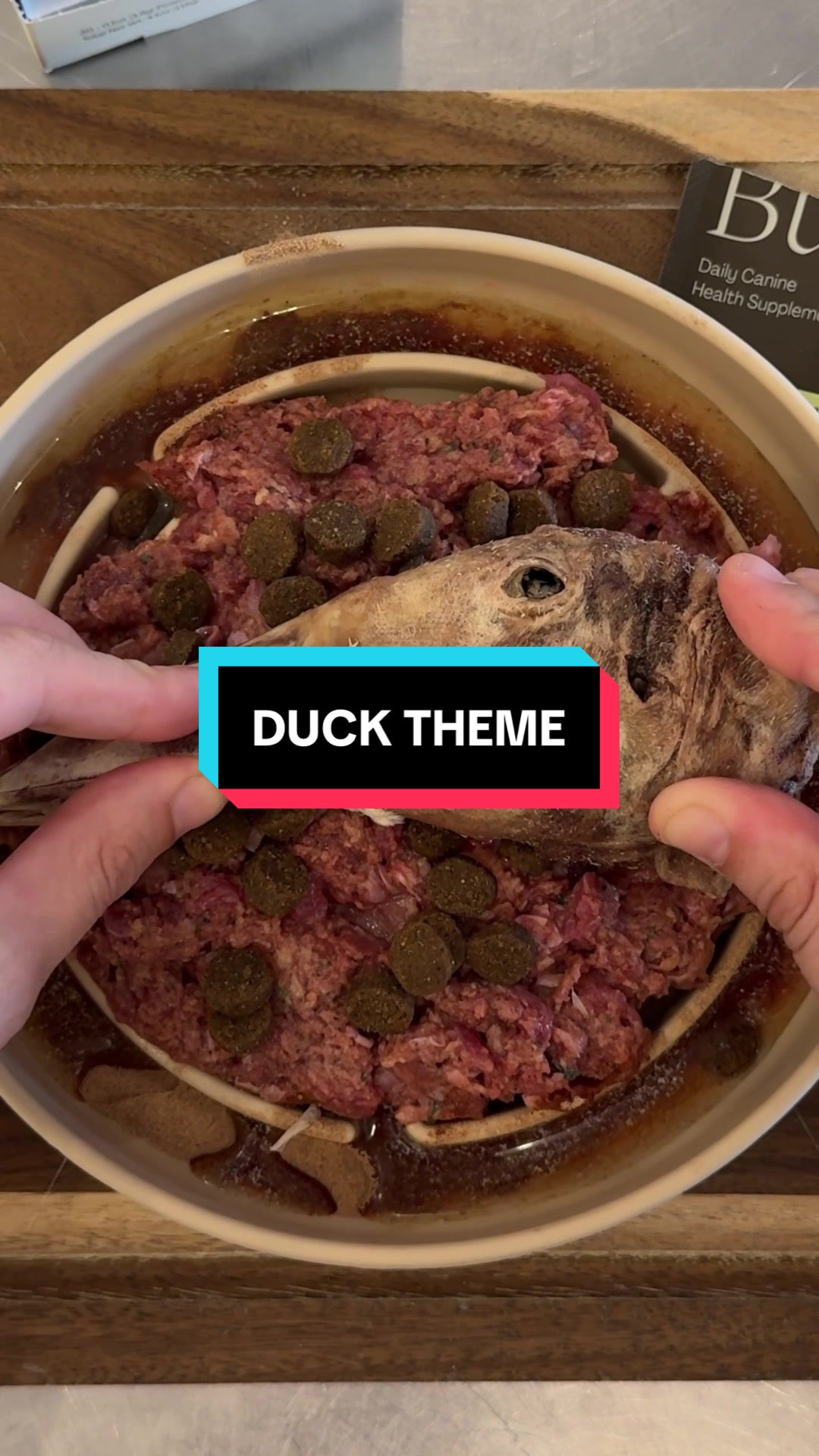 TikTok post by @myboyrudder for Vital Essentials. Caption reads: [...] donation made to @ChainFree @Buddy @Vital....