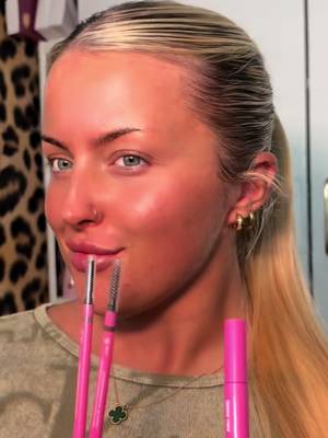 TikTok post by @eves.that.girl for Peaches & Cream. Caption reads: Your full brow routine in one bundle @Peaches &....