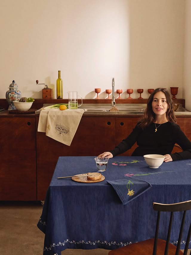 Instagram post by @sarahespeute for Monoprix. Caption reads: Ma collaboration avec @monoprix 🤎 Rendez-vous le....