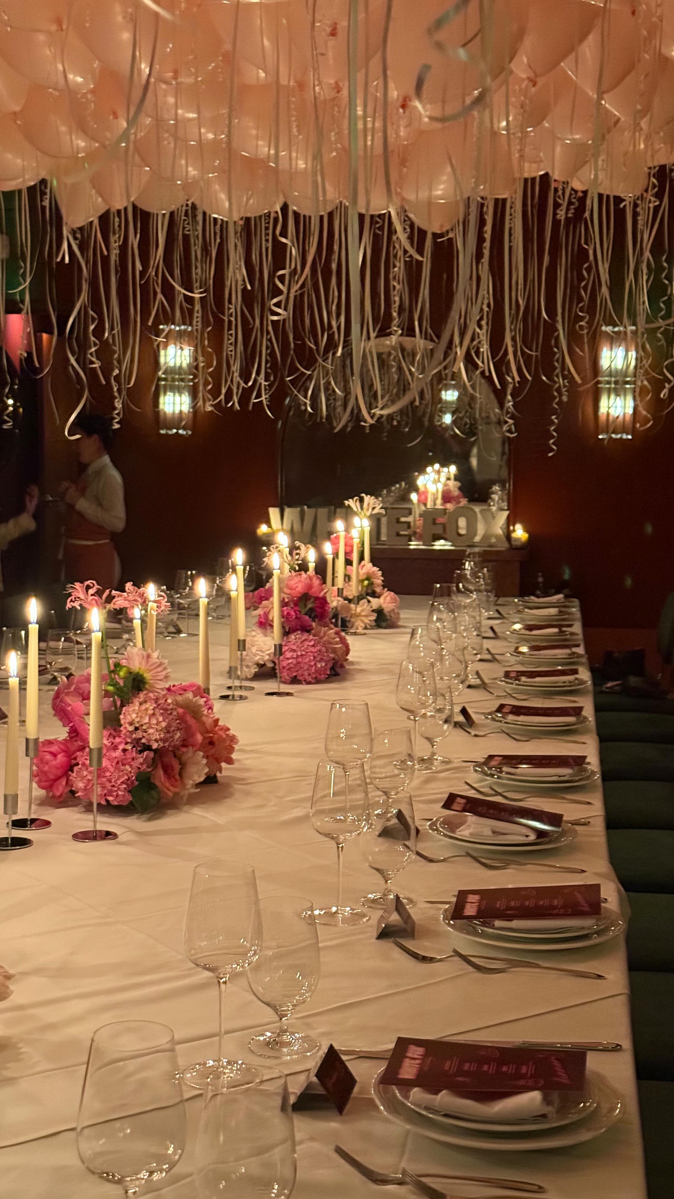 Instagram post by @maliaalexis_ for White Fox Boutique. Caption reads: Who won this birthday style wars?! 💕✨ Dresses....