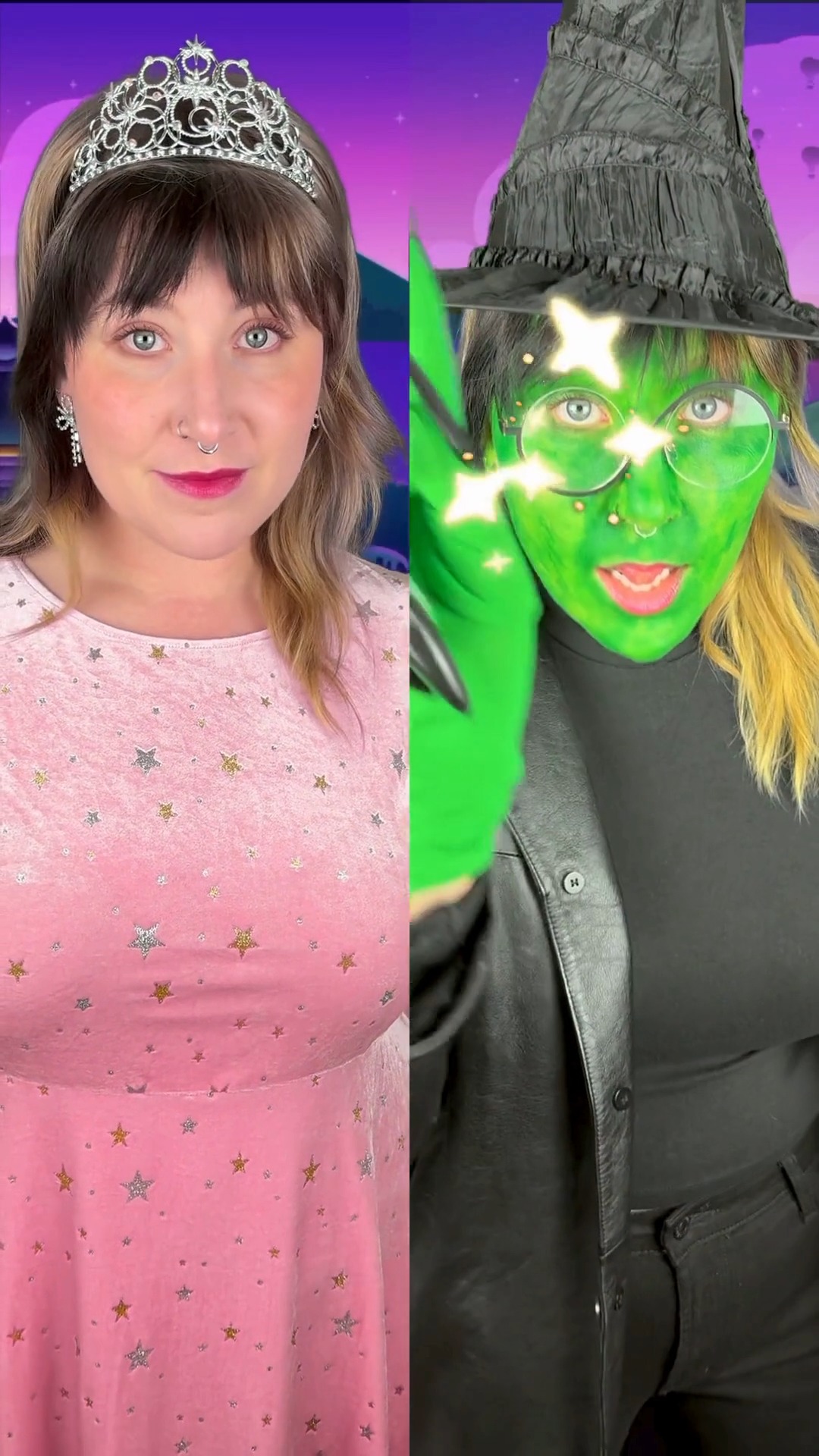 Instagram post by @ashblairxoxo for Roku. Caption reads: Roku City is officially in its Wicked era..