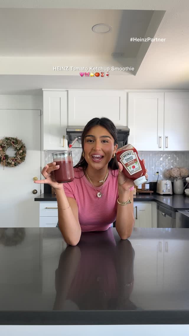 Instagram post by @catalinatrez for Heinz. Caption reads: #HeinzPartner Recreating the viral HEINZ Tomato....