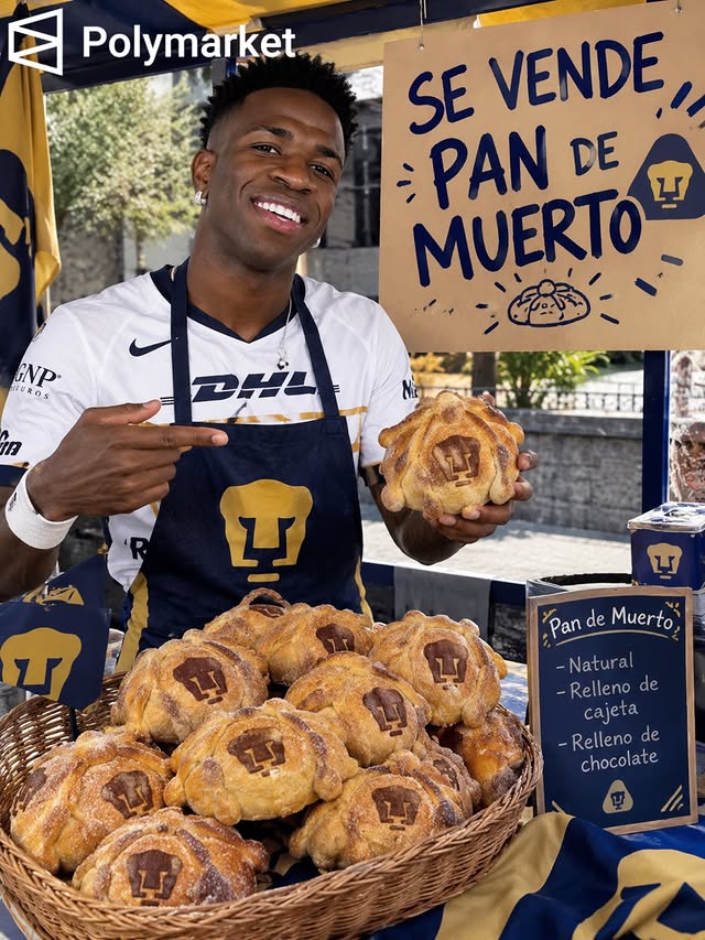 Instagram post by @pashefuti for Polymarket. Caption reads: @polymarketespanol ay mis pumas :( #pumas [...].