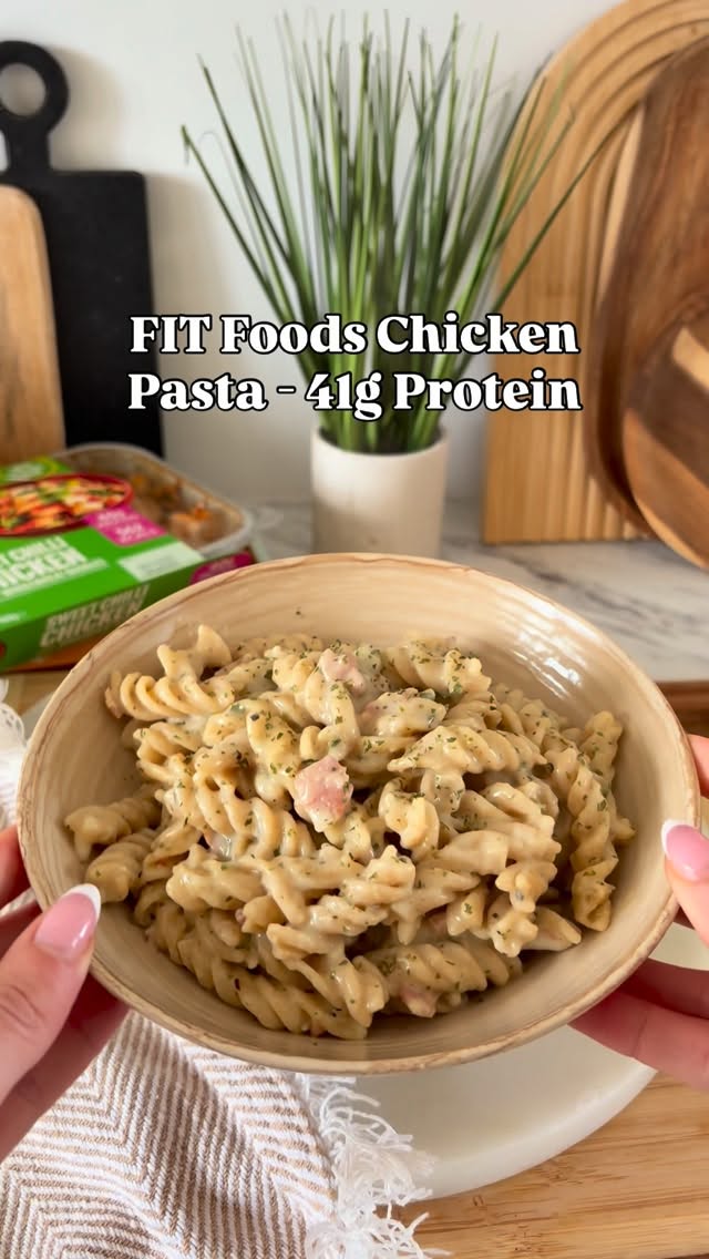 Instagram post by @chloeandleox for Fit Foods. Caption reads: WIEIAD & How I hit 150g protein from food 🍴✨ ad....