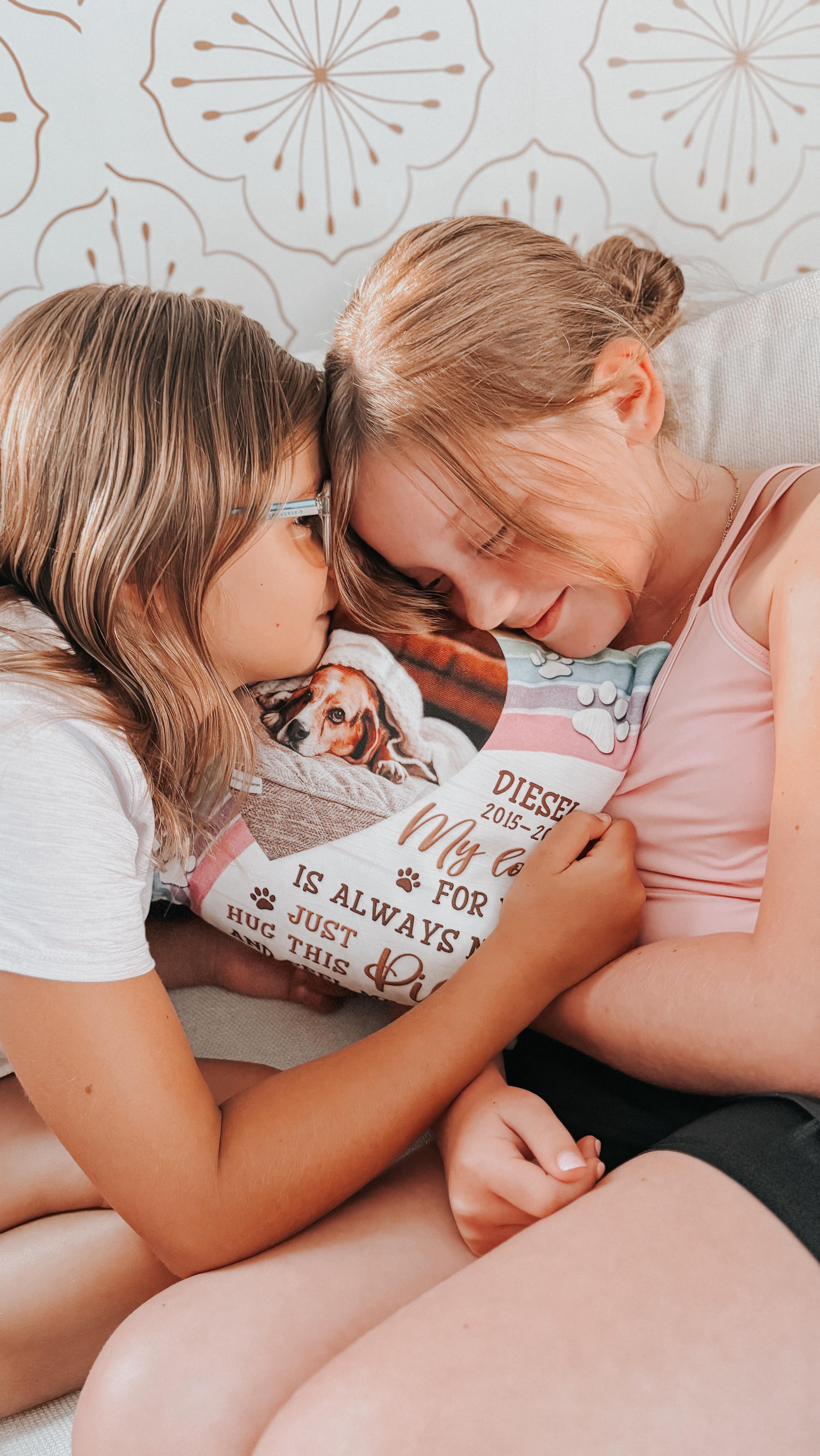 Instagram post by @lifeofetter for Pawfect House. Caption reads: Losing our girls’ childhood pet was one of the....