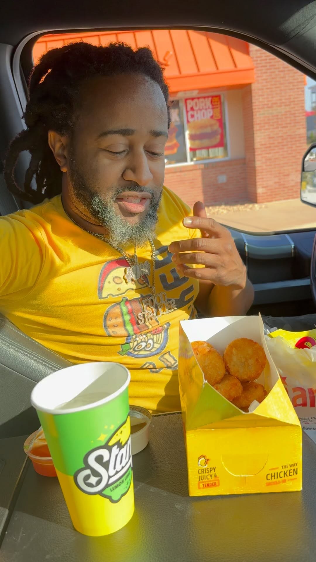 Instagram post by @therealfoodstalker for Bojangles. Caption reads: #ad You gotta give @Bojangles’ new Bo Bites a try....