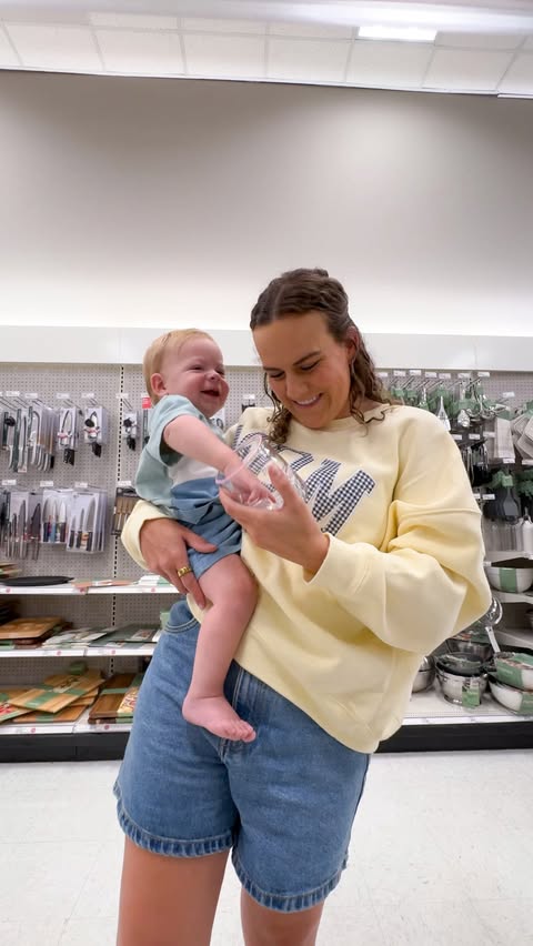 Instagram post by @itsmaddiecox for Joie Baby Gear. Caption reads: maybe just maybe this new car seat is our good....