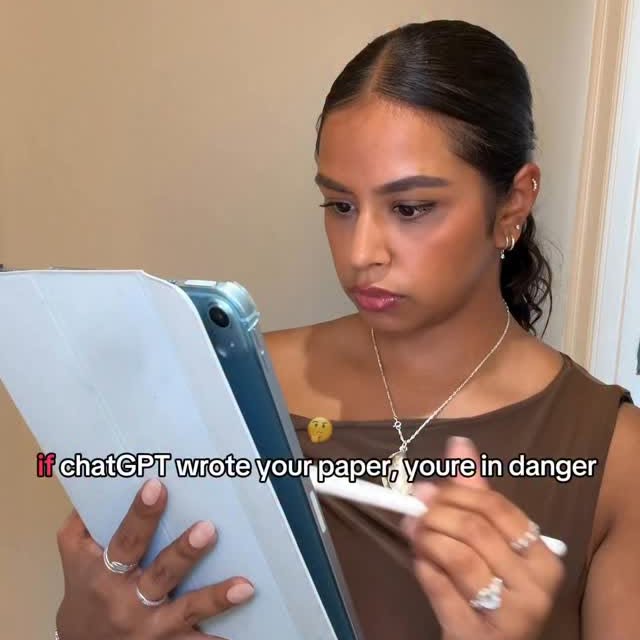 Instagram post by @marinebiologywithyaz for Unriddle. Caption reads: Imagine if ChatGPT only spoke in peer-reviewed....