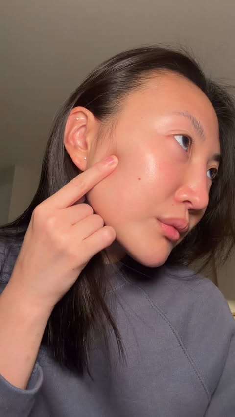 Instagram post by @sunnytsao for Alpyn Beauty. Caption reads: I’ll check in in the AM with my progress 😝....