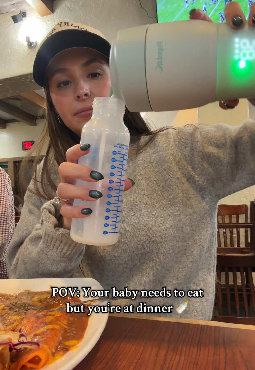 TikTok post by @ashtongile for Papablic. Caption reads: [...] my favorite portable milk warmer from....