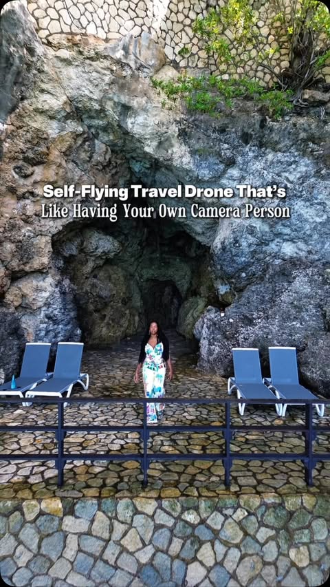 Instagram post by @theexcursiondoctor for HOVERAir. Caption reads: [...] footage over 15 auto flight modes. 🚁✨....