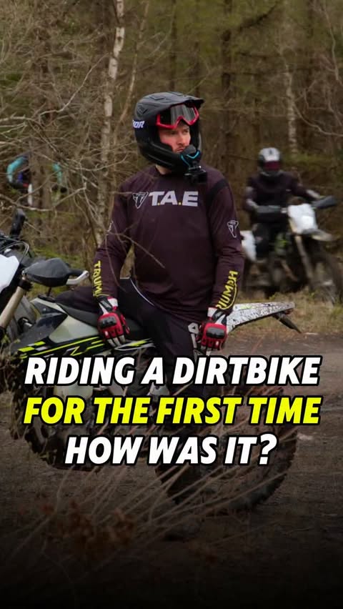 Instagram post by @rossonabike_ for Triumph Motorcycles. Caption reads: If you weren't sure, i had a blast! 😂🙌🏻....