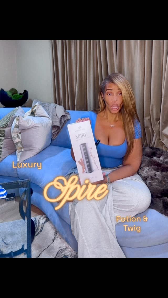 Instagram post by @mzandreasmith for Stack Influence. Caption reads: [...] luxury for my senses @potionandtwig....