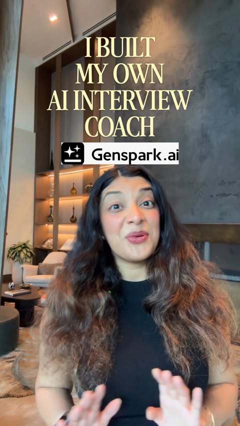 Instagram post by @techbyruchi for Genspark. Caption reads: Comment “Genspark” and I’ll send you the link! I....