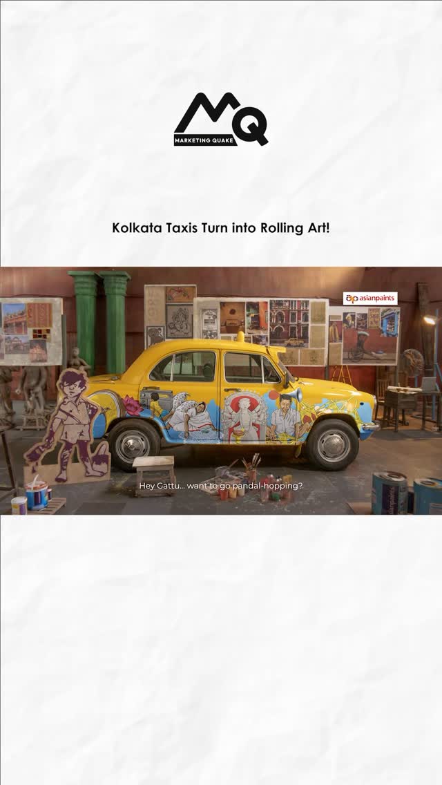 Instagram post by @marketingquake for Asian Paints. Caption reads: Asian Paints Brings Sharad Shamman to Kolkata....