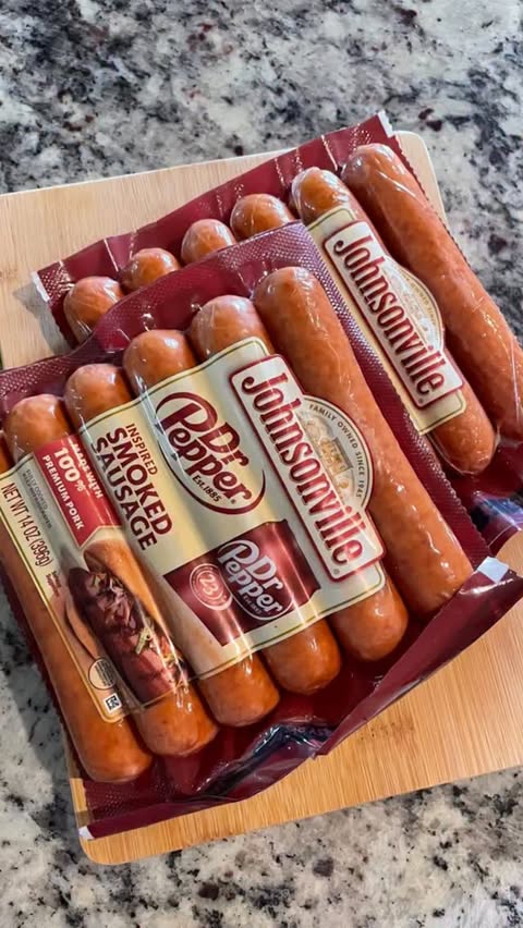 Instagram post by @theproductobsessedmom for Johnsonville. Caption reads: Gifted from @johnsonville The Dr. Pepper....