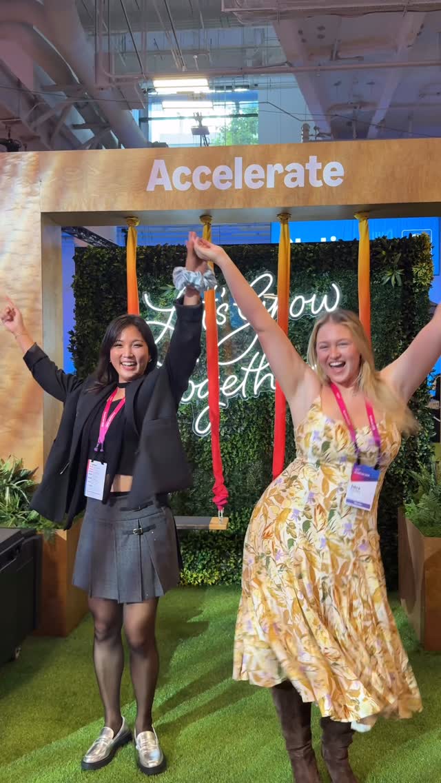 Instagram post by @iskra for Saltair. Caption reads: Amazon Accelerate is where innovation meets....