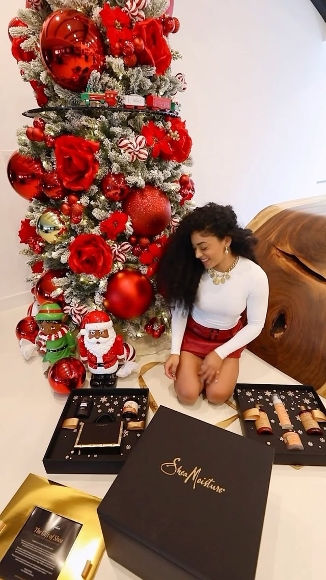 Instagram post by @jasmeannnn for Brandon Blackwood. Caption reads: [...] •Must follow me, @sheamoisture,....