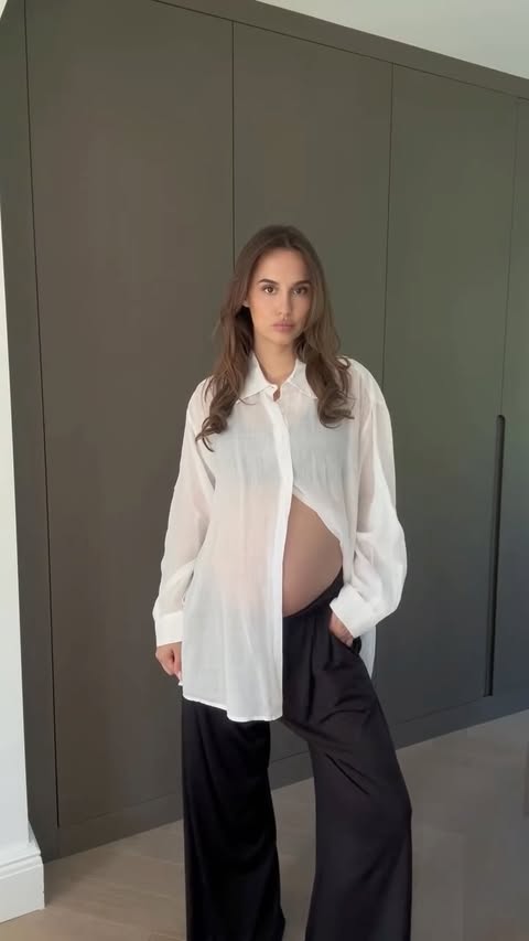 Instagram post by @lucywatson for The Frankie Shop. Caption reads: [...] trousers: @bumpsuit shirt: @thefrankieshop....