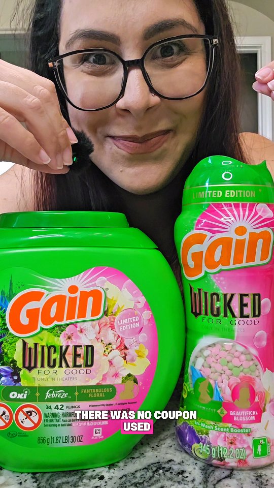 Instagram post by @couponwithashleyb for I Love Gain. Caption reads: Have y'all tried this scent from Gain?! It is....