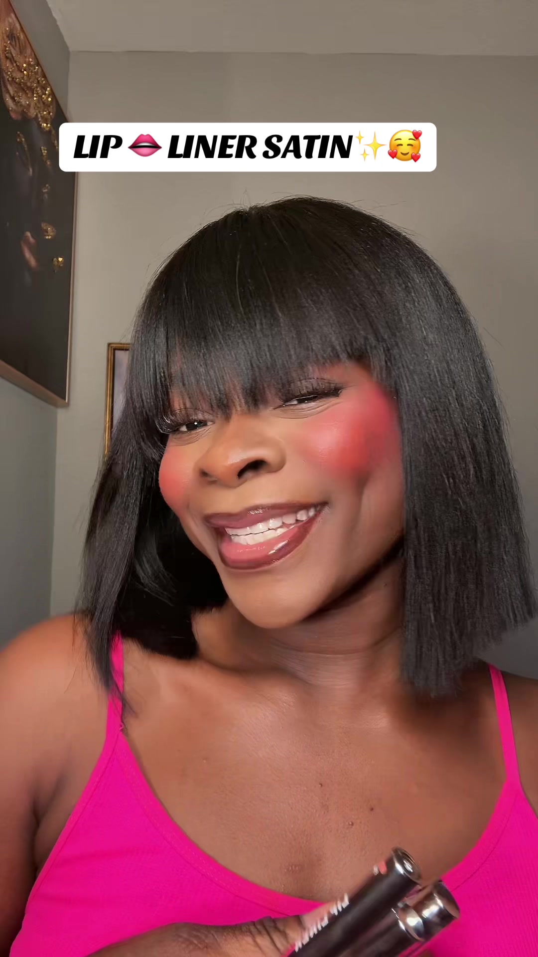 TikTok post by @madambaniza for Lakerain Beauty. Caption reads: [...] #lipcare #makeup #tiktokshop @lakerain....
