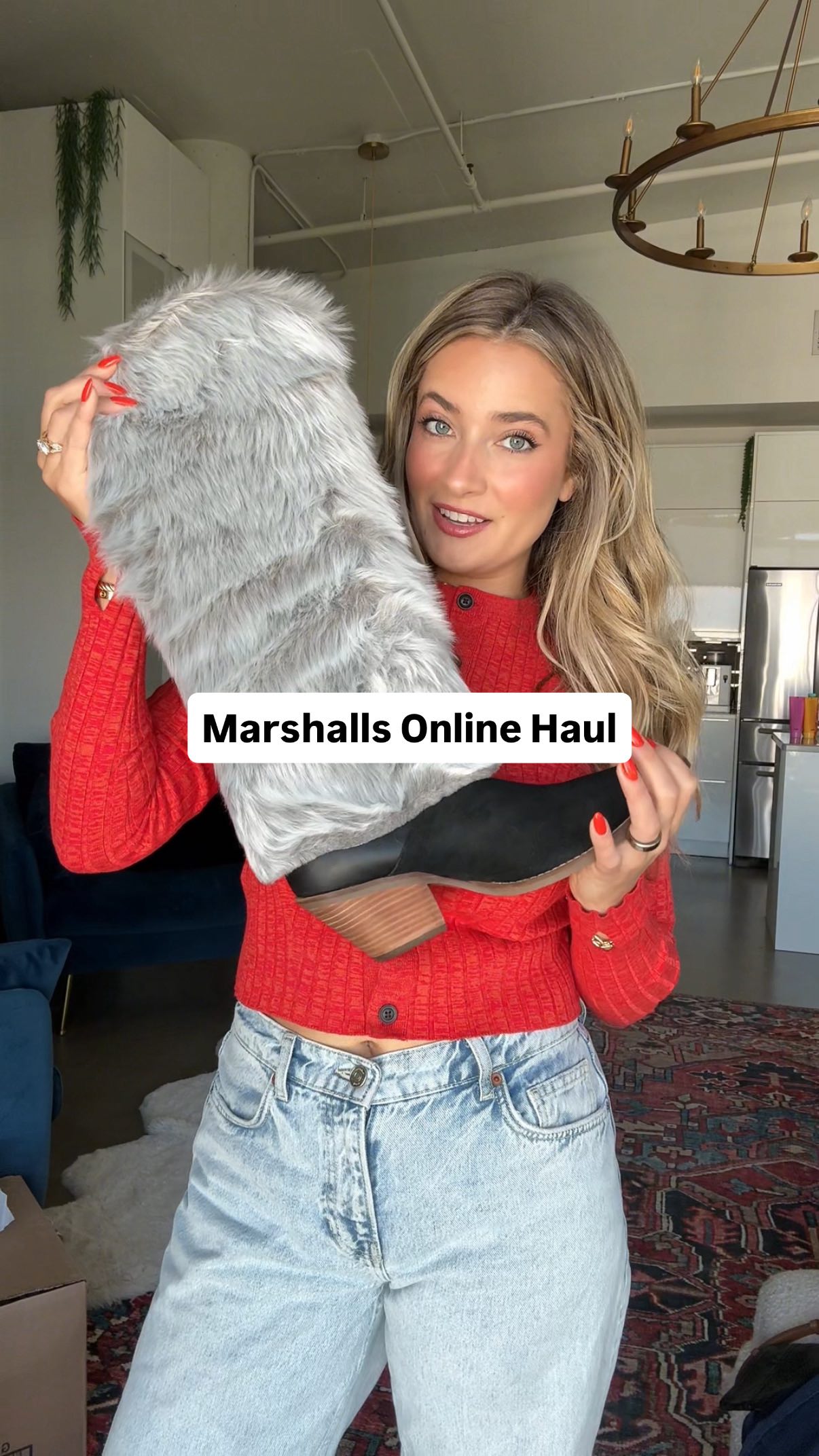 Instagram post by @loganrae_hill for Marshalls. Caption reads: This is your reminder that the Marshalls deals....