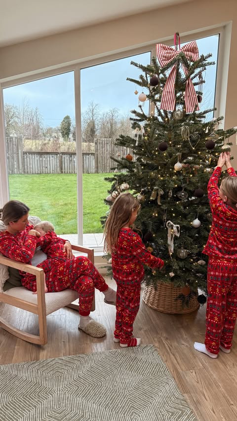 Instagram post by @rebekahcolquhoun for Morrisons. Caption reads: AD 🧑🏻‍🎄 Is it even Christmas without matching....