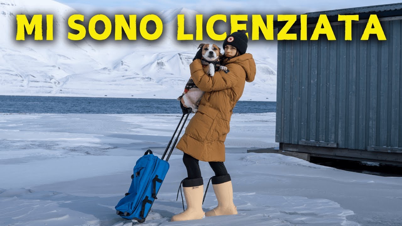 YouTube post by @GiuliaAlPolo for Fiscozen. Caption reads: AM I LEAVING SVALBARD?.