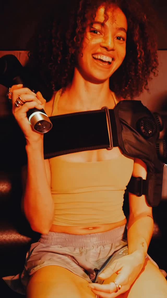 Instagram post by @healf for Hyperice. Caption reads: Wellbeing is a journey — but it helps to have the....