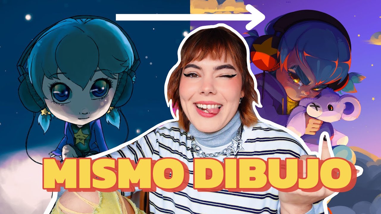 YouTube post by @XuriFenton for Gelato. Caption reads: Same Drawing 15 Years Later.