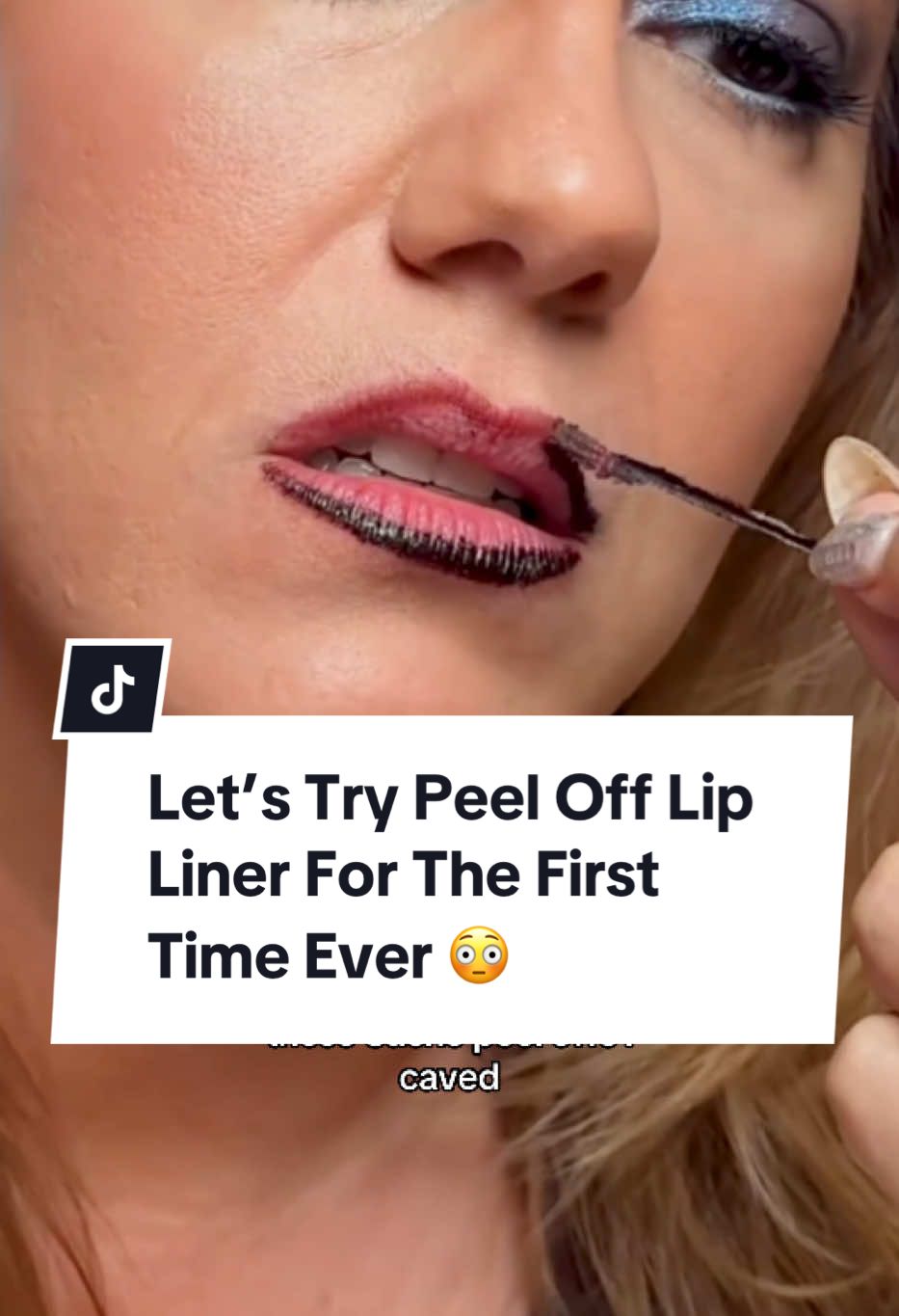 TikTok post by @thelipsticklesbians for Sacheu. Caption reads: @SACHEU Beauty US lip stains are one of those....