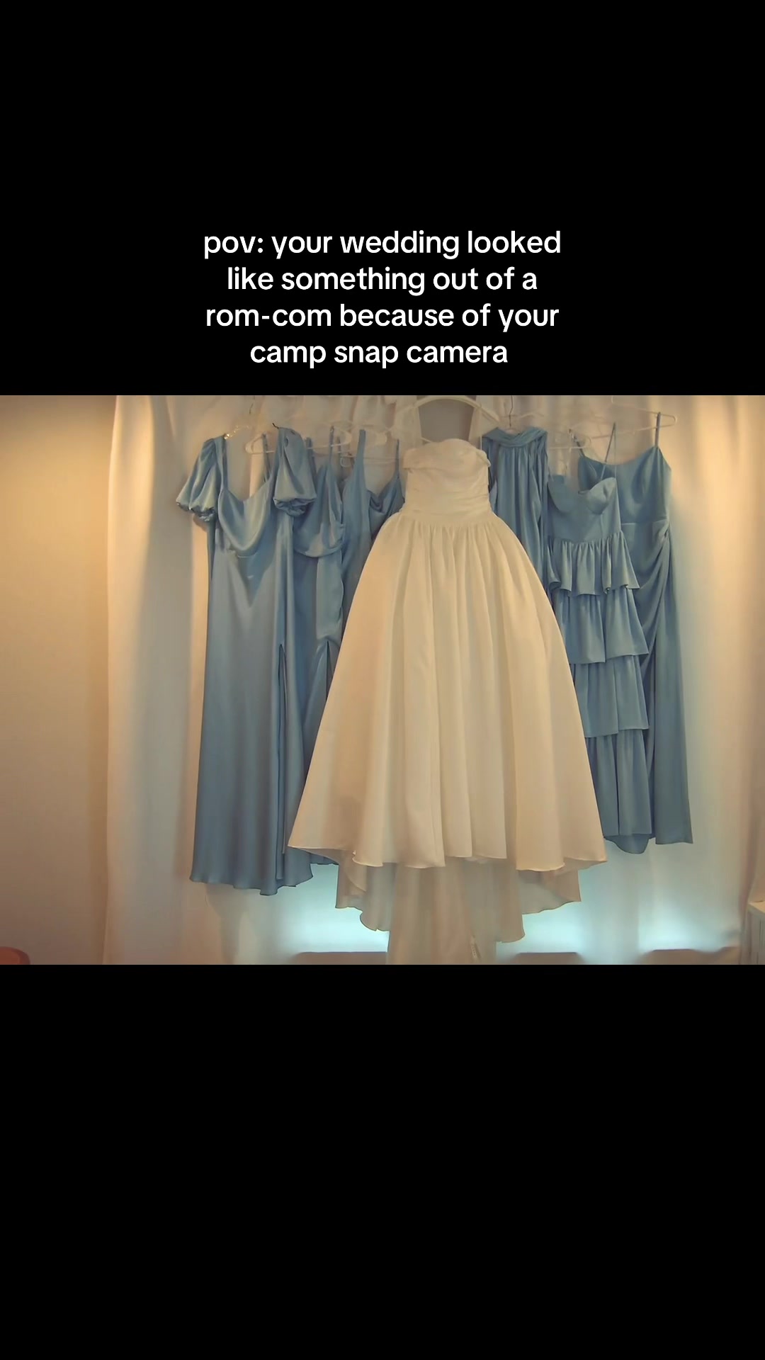 TikTok post by @hopemfulk for CampSnap. Caption reads: Calling all brides !!! This camera MADE our....