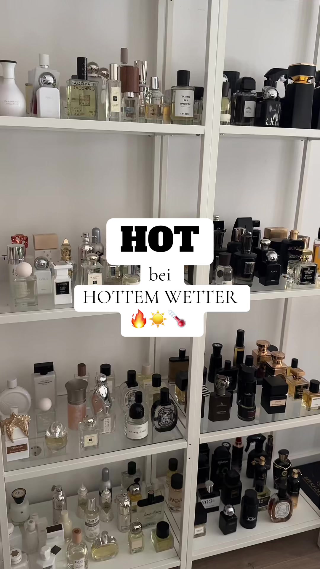 TikTok post by @minalevant for pernoire. Caption reads: Düfte die für mich im Sommer IMMER klar gehen ☀️....