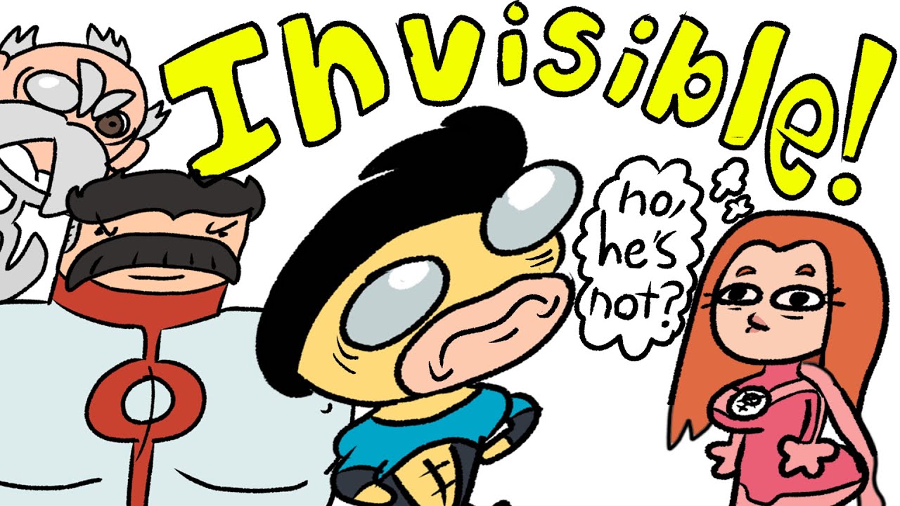 YouTube post by @DoobusGoobus for AdamAndEve.com. Caption reads: Invincible, But You Can Hurt Him.