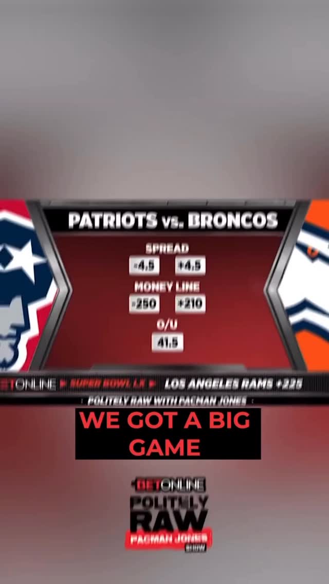 Instagram post by @realpacman24 for BetOnline.ag. Caption reads: Who you like to tonight @betonline_ag @politelyraw....