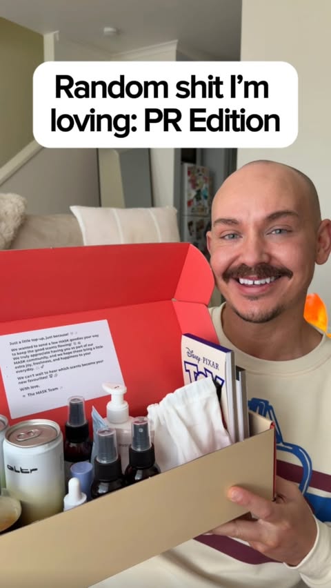 Instagram post by @m_chael for LUSH. Caption reads: [...] #gifted #skincare #cuteaccessories ⁣ ⁣ ⁣....