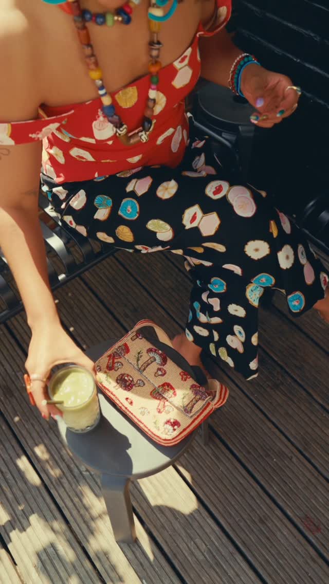 Instagram post by an influencer for Anthropologie. Caption reads: [...] @maevebyanthro — a beloved Anthropologie....