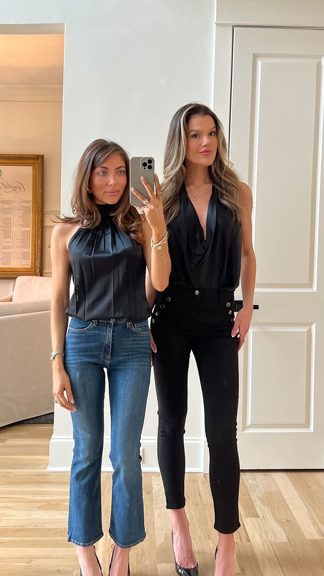 Instagram post by @campbellhuntpuckett for Ramy Brook. Caption reads: which one are you? @ramybrook denim never misses....