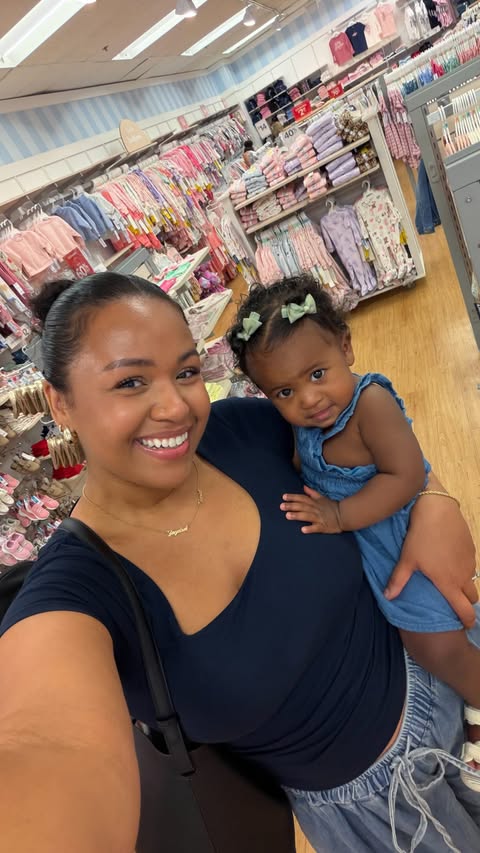 Instagram post by @jazminekiah for Premium Outlets. Caption reads: [...] with my own family @birchrunpremiumoutlets....