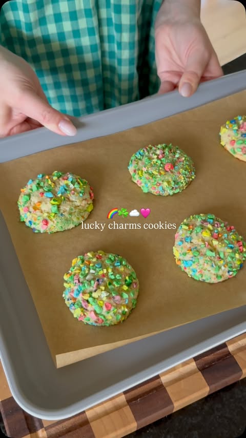 Instagram post by @hayleynan_designs for Betty Crocker. Caption reads: [...] 🌈☘️☁️🩷 Thank you @generalmills and....