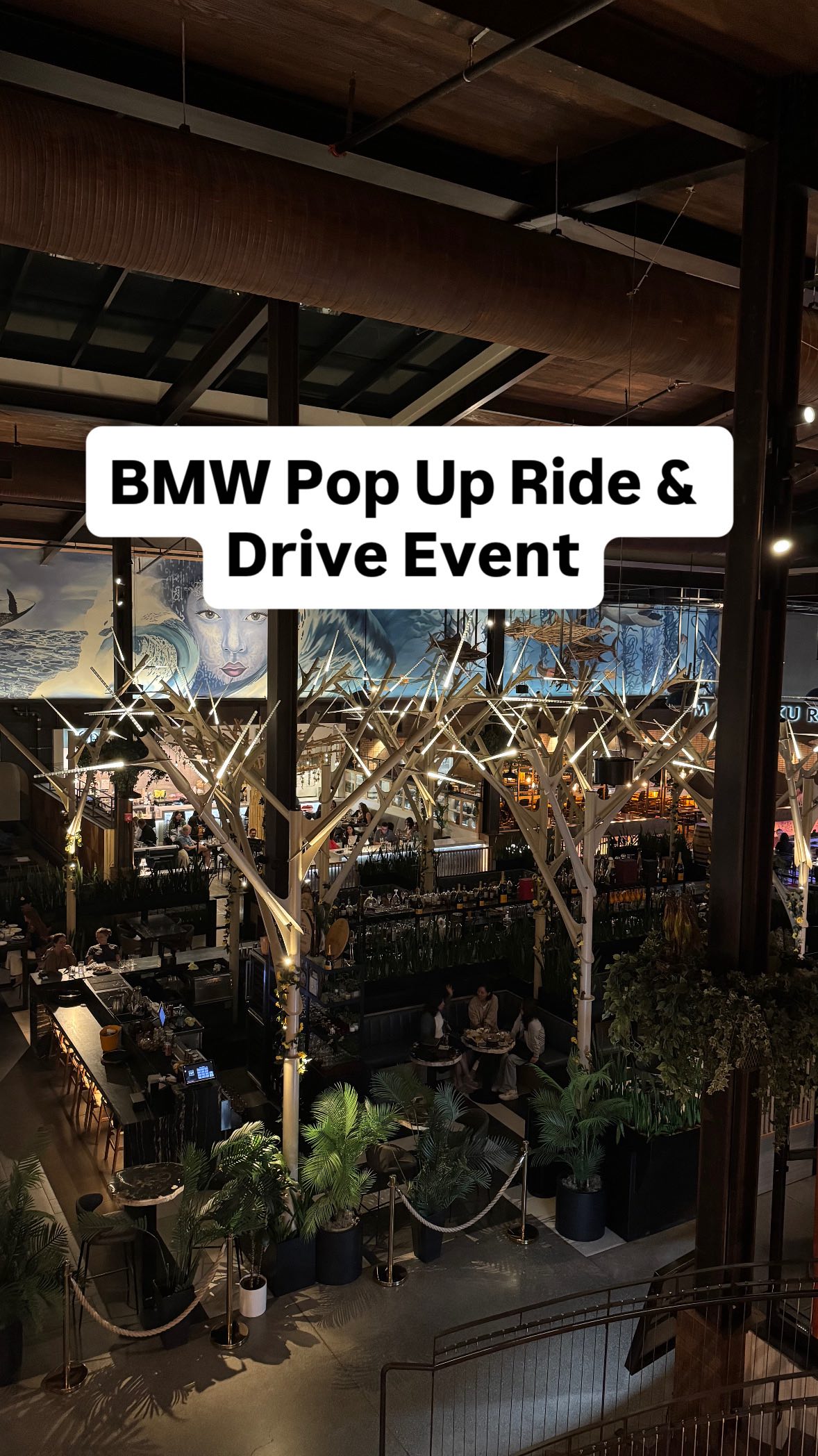 Instagram post by @sandiego.mamas for BMW USA. Caption reads: #ad Comment CAR for more info about the two free....