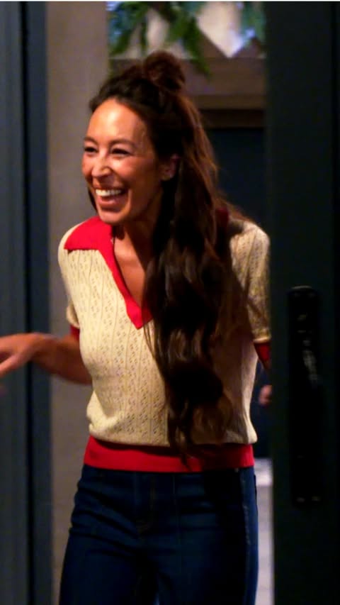 Instagram post by @joannagaines for Food Network. Caption reads: Jo is joining Oliver Hudson in #GingerbreadLand....