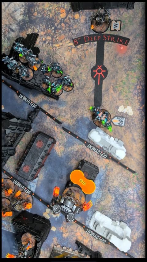 Instagram post by @tsevetar for Bambu Lab. Caption reads: [...] wargaming night with the help of my Bambu....