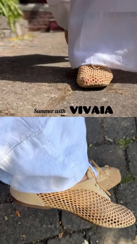 Instagram post by @mickienedaiva for VIVAIA. Caption reads: Summer escape with @vivaia_official . Trend-led....