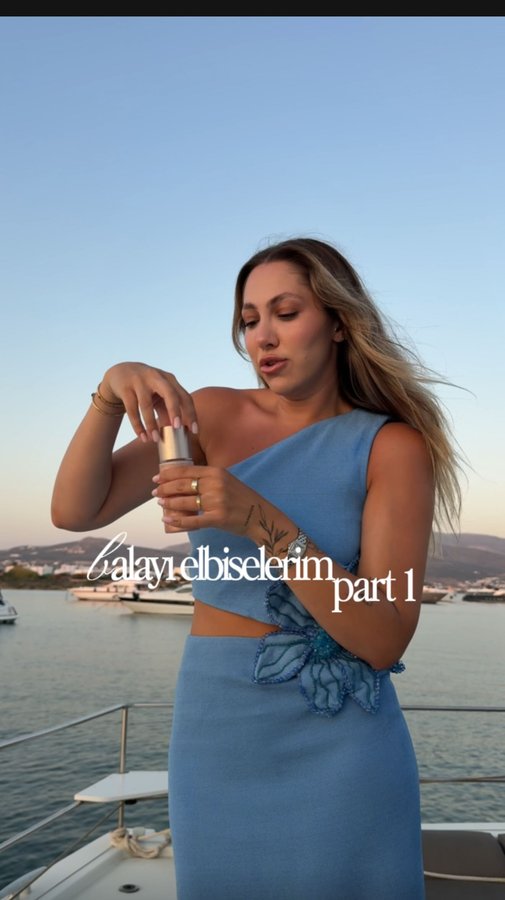 Instagram post by @damlaaltun for Patbo. Caption reads: geçen sene alıp da bir türlü giyemediğim 5....