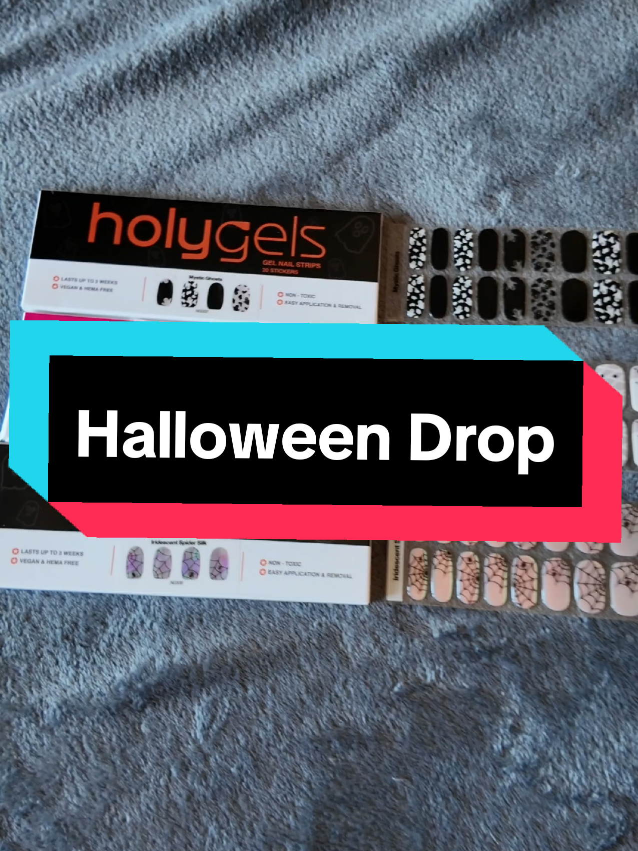 TikTok post by @chantellexlouise_ for Holy Gels. Caption reads: super limited so be quick @Holy Gels #dealdrops....