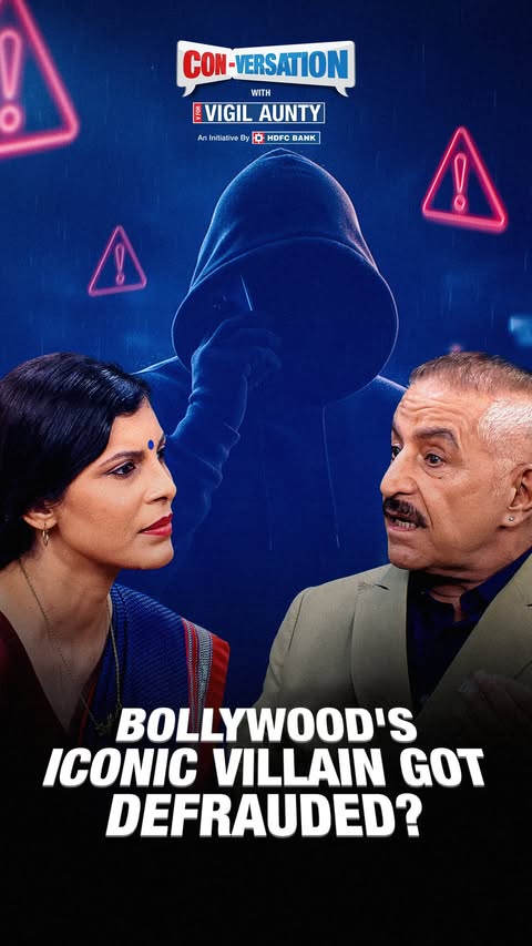 Instagram post by @daliptahil for HDFC Bank. Caption reads: I joined @vforvigilaunty on her podcast....