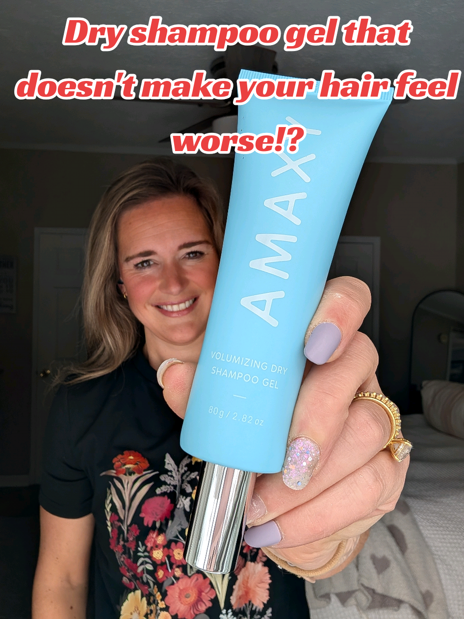 TikTok post by @mar_miller88 for AMAXY Beauty. Caption reads: Hate the way dry shampoo makes your hair feel?!....