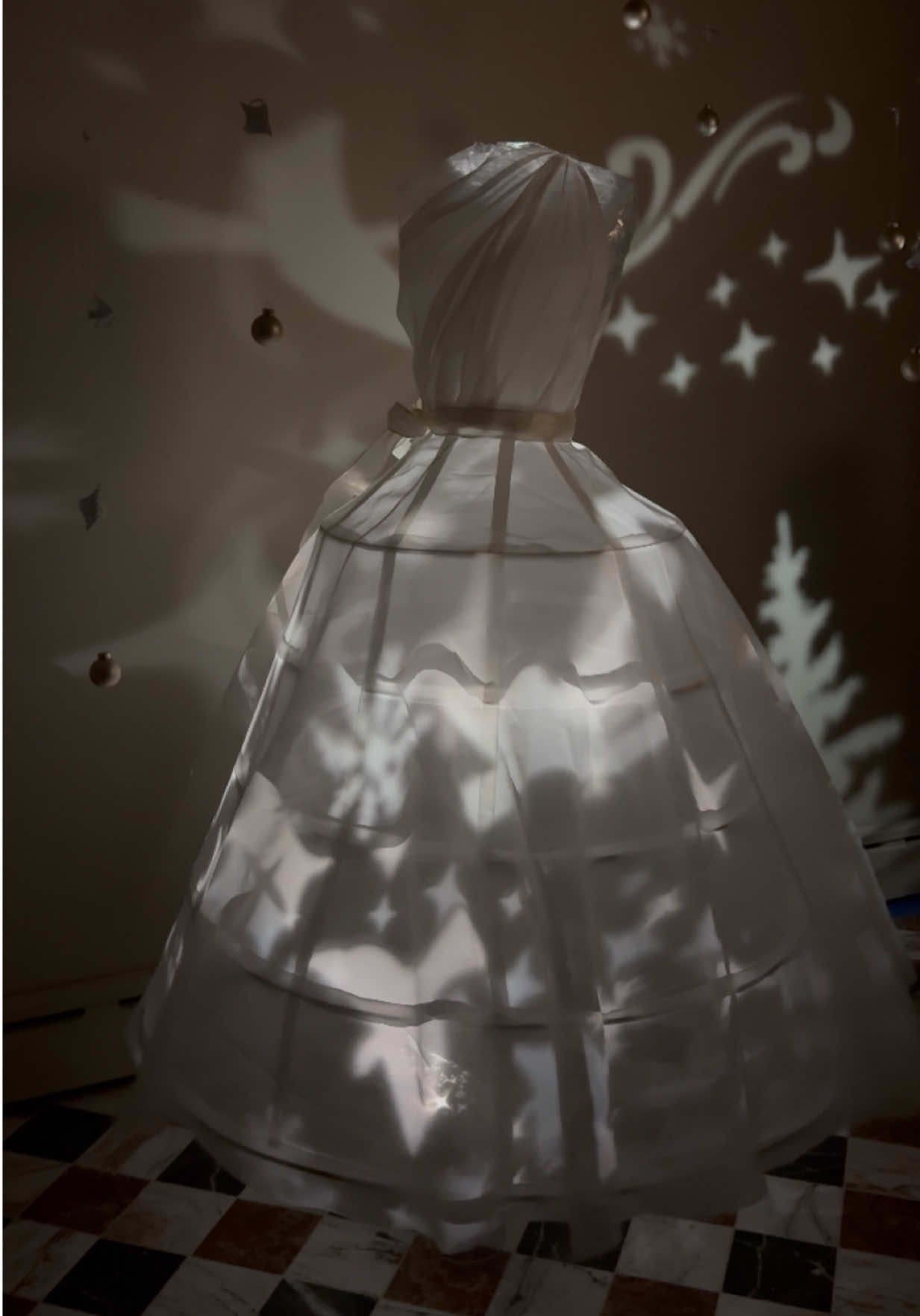 TikTok post by @gunnardeatherage for Cricut. Caption reads: [...] appears to float, and glow! I used my....